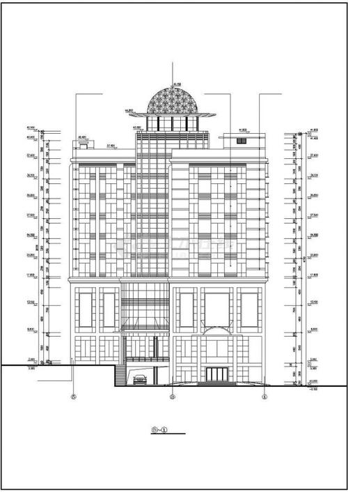 【西安】某地酒店建筑设计施工图纸